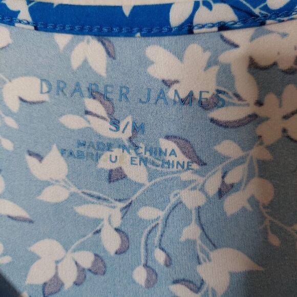 Draper James Sleeveless blue/ white floral with ruffled hem - Picture 6 of 8